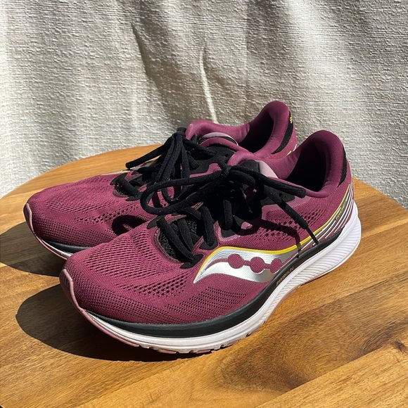Saucony Women's Ride 14 Running Shoe Quartz - Vizi Gold Size 9 - Picture 1 of 9
